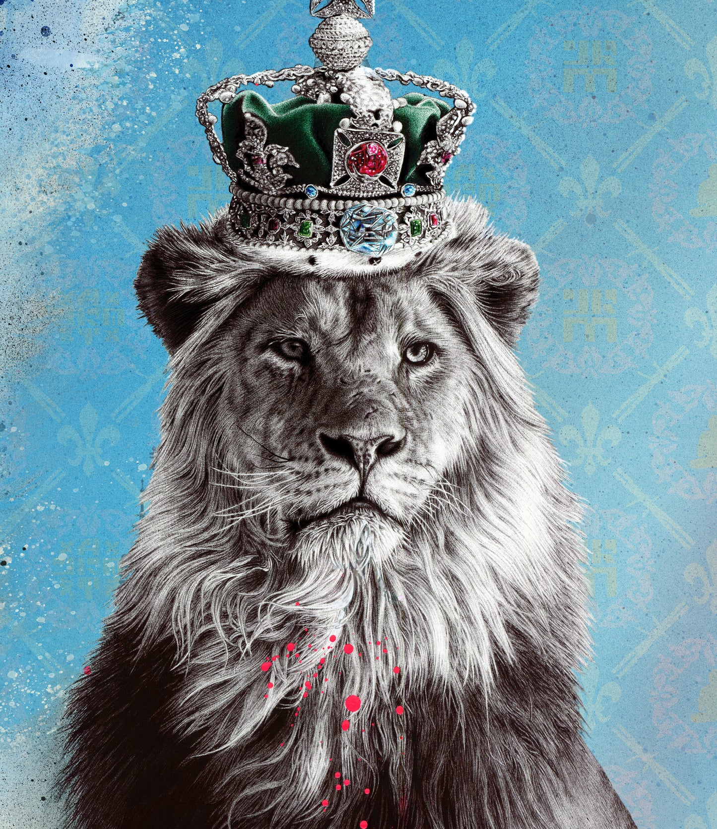 Framed Mighty Mighy Lion