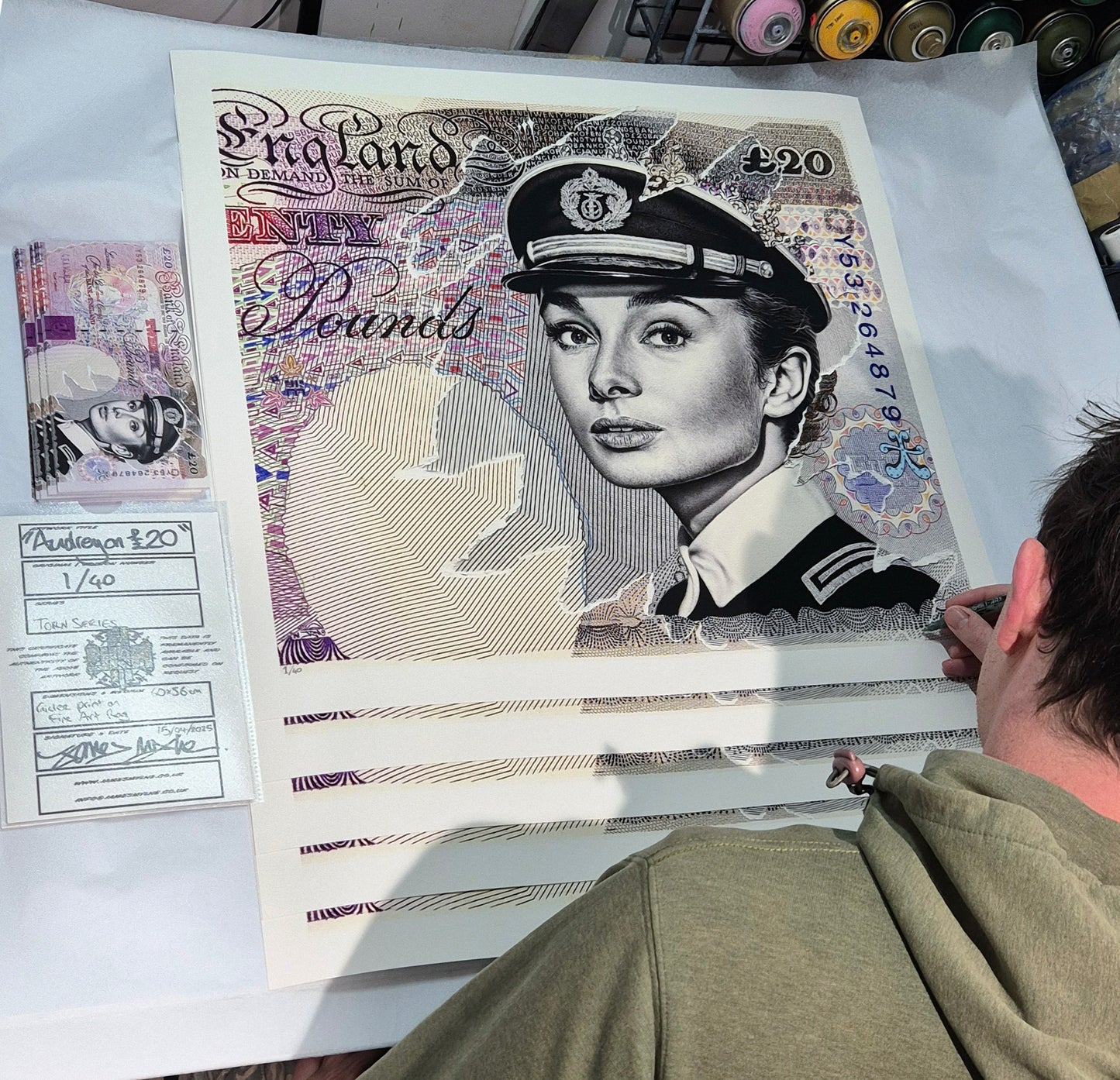 Audrey On £20